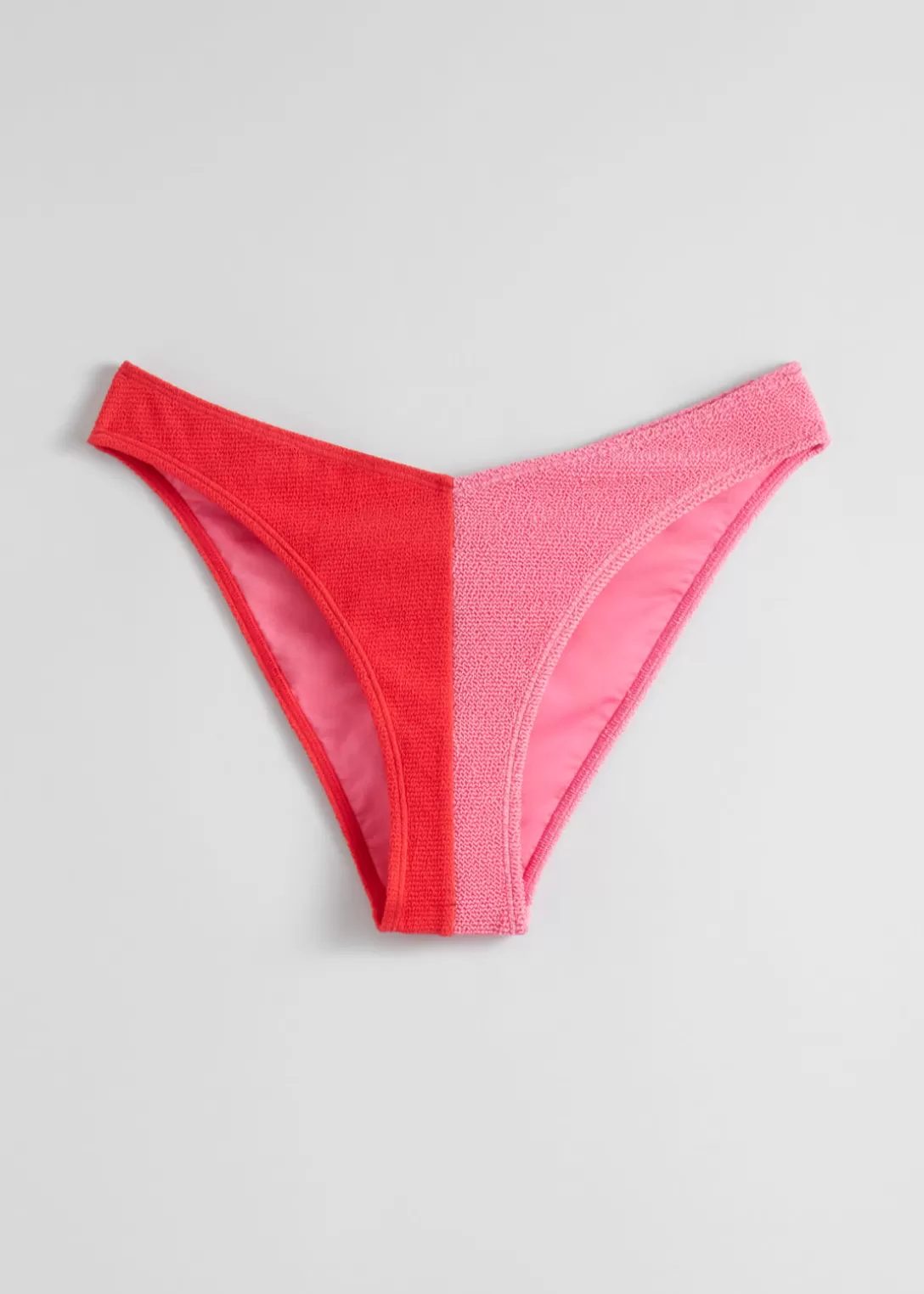 & Other Stories Bas De Bikini Bicolore Rose/Rouge Online