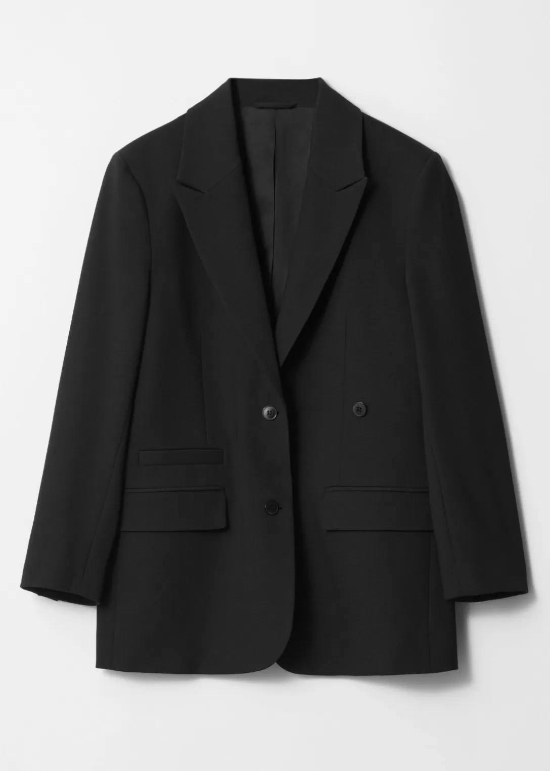 & Other Stories Blazer Oversize En Laine Mélangée Noir Flash Sale