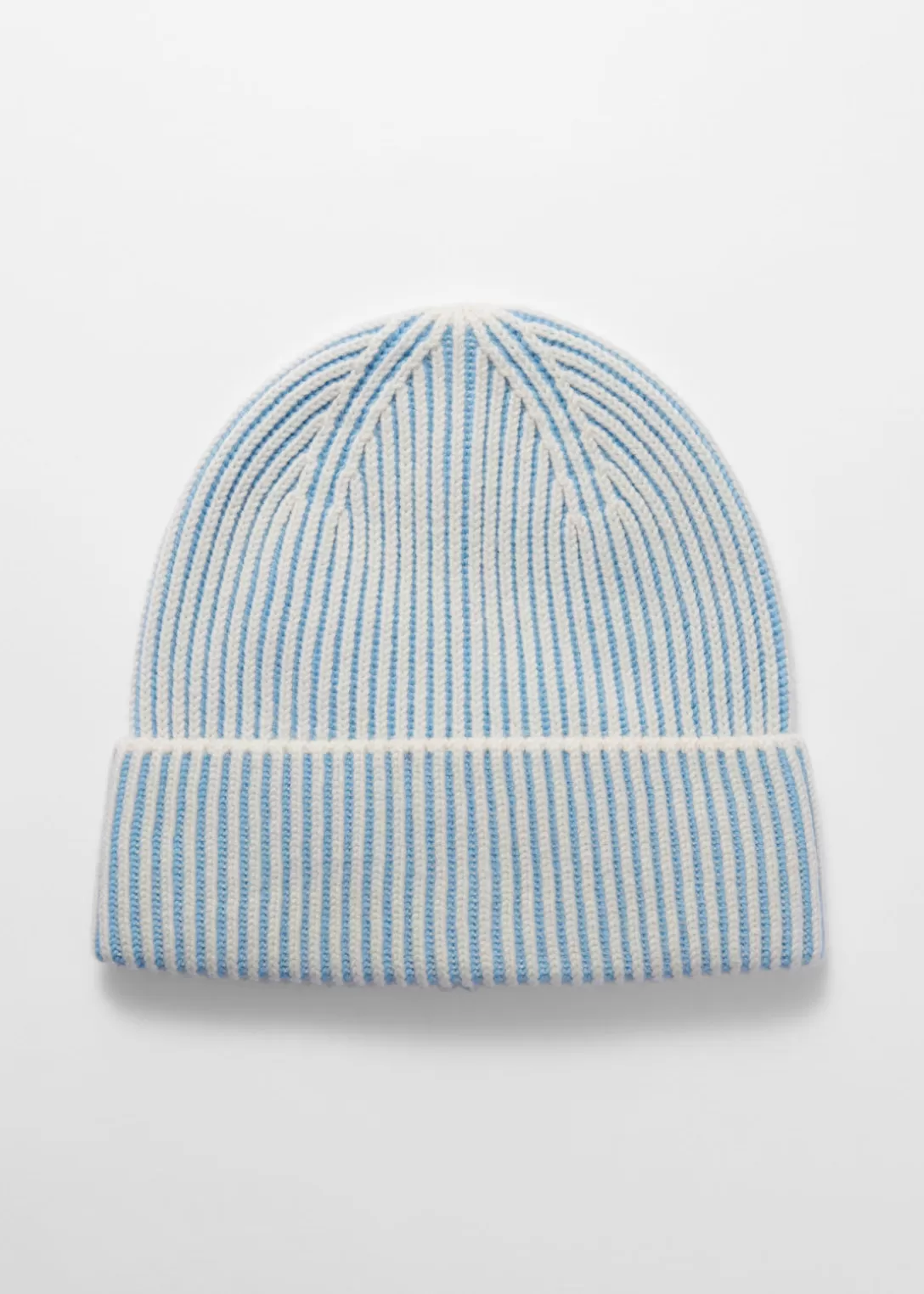 & Other Stories Bonnet En Laine Bicolore Bleu clair Flash Sale