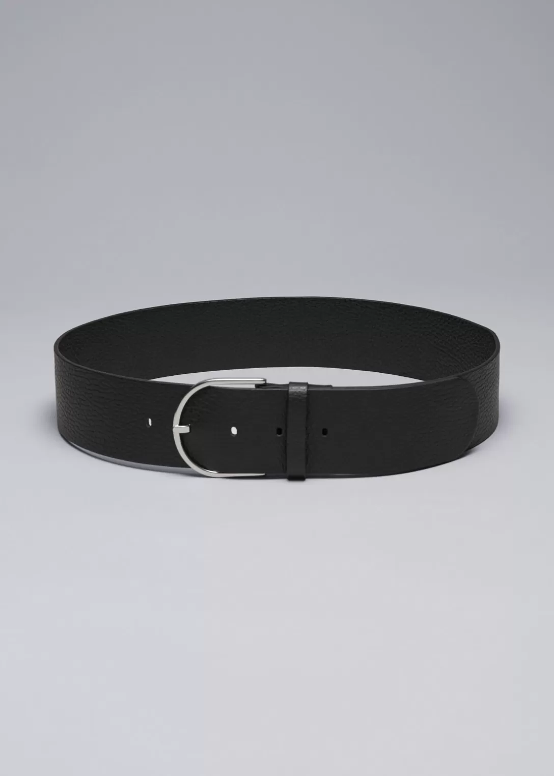 & Other Stories Ceinture Taille Haute En Cuir Noir Cheap