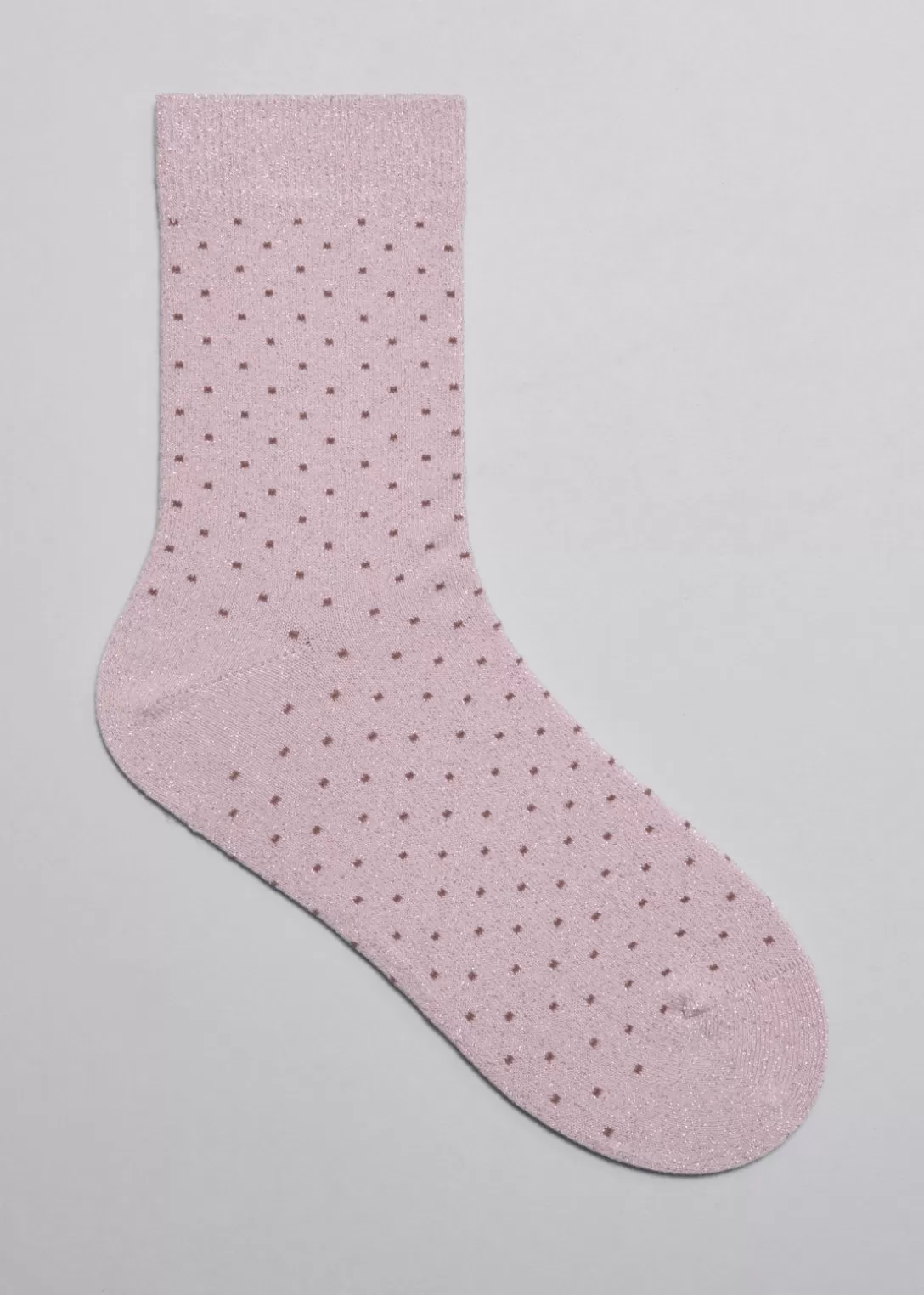 & Other Stories Chaussettes à Motif Jacquard Pailleté Rose Discount