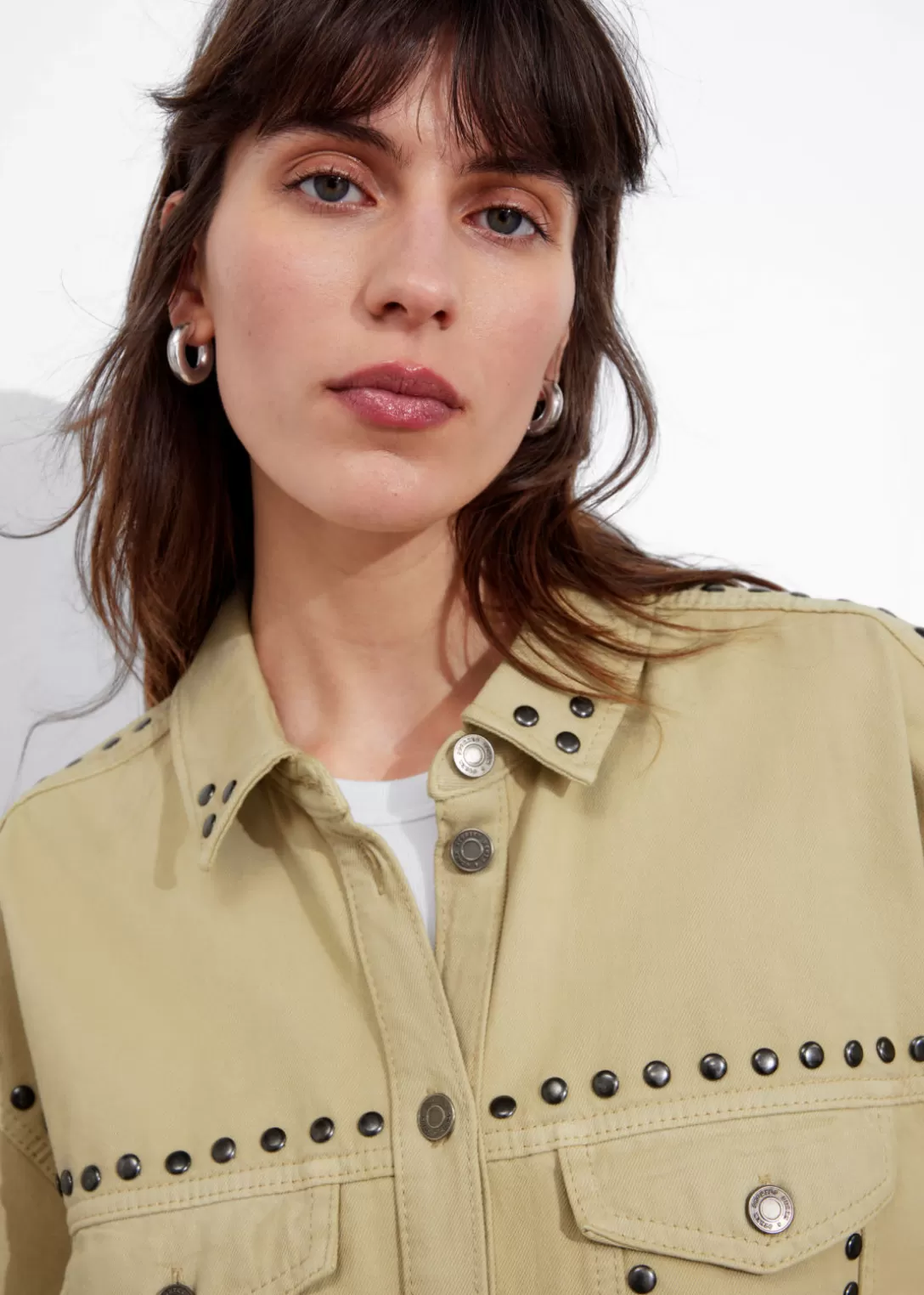 & Other Stories Chemise Cloutée Beige Cheap