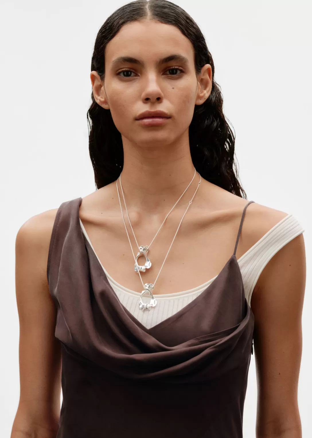 & Other Stories Collier Argenté De Forme Organique Silver Fashion