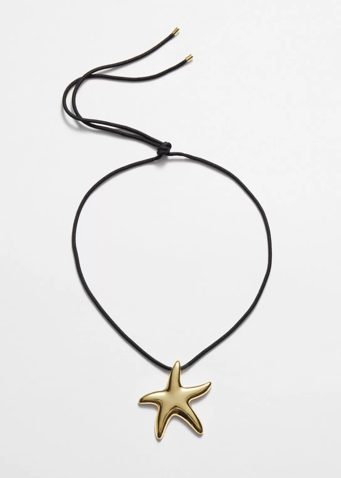 & Other Stories Collier Avec Cordon Et étoile De Mer Doré/Noir Flash Sale