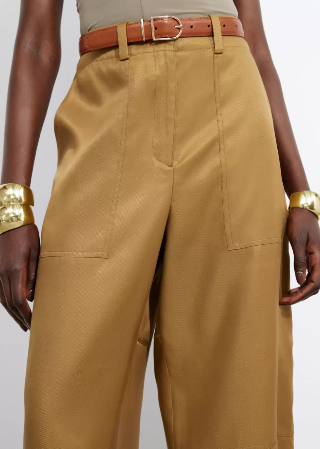 & Other Stories Pantalon De Style Utilitaire Moutarde Hot