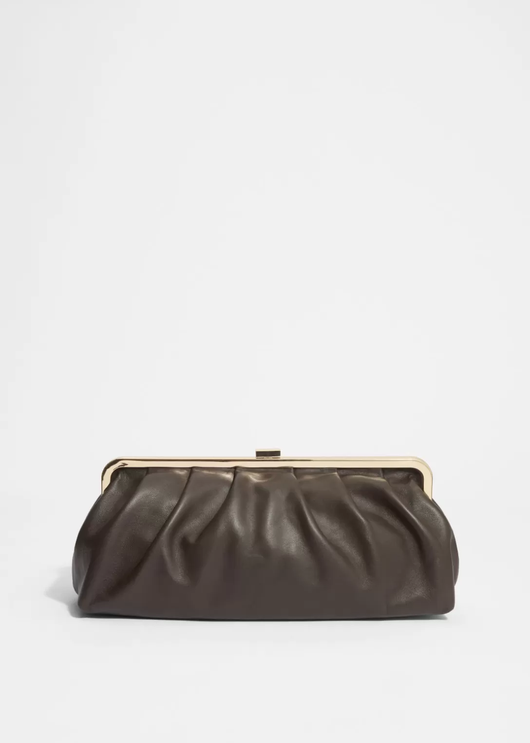 & Other Stories Pochette Classique En Cuir Marron Clair Online