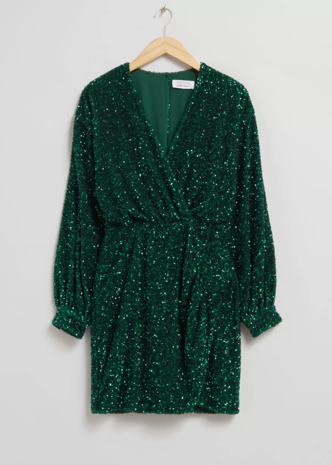 & Other Stories Robe Courte Enveloppante à Paillettes Hot