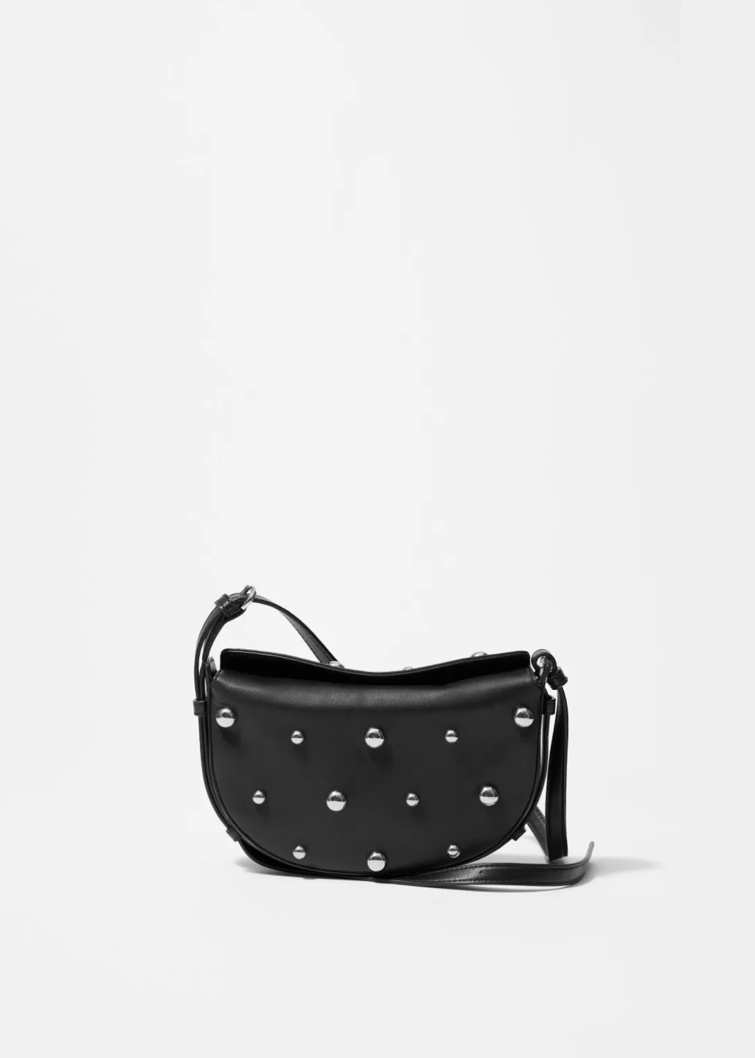 & Other Stories Sac Porté épaule En Cuir Clouté Black Store