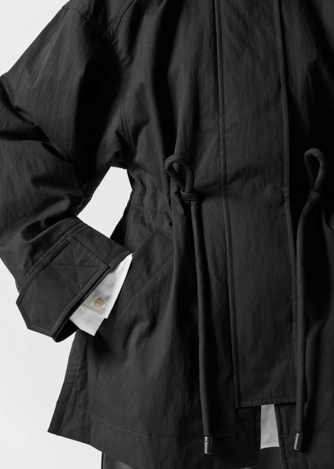 & Other Stories Veste Avec Cordon De Serrage à La Taille Noir Store