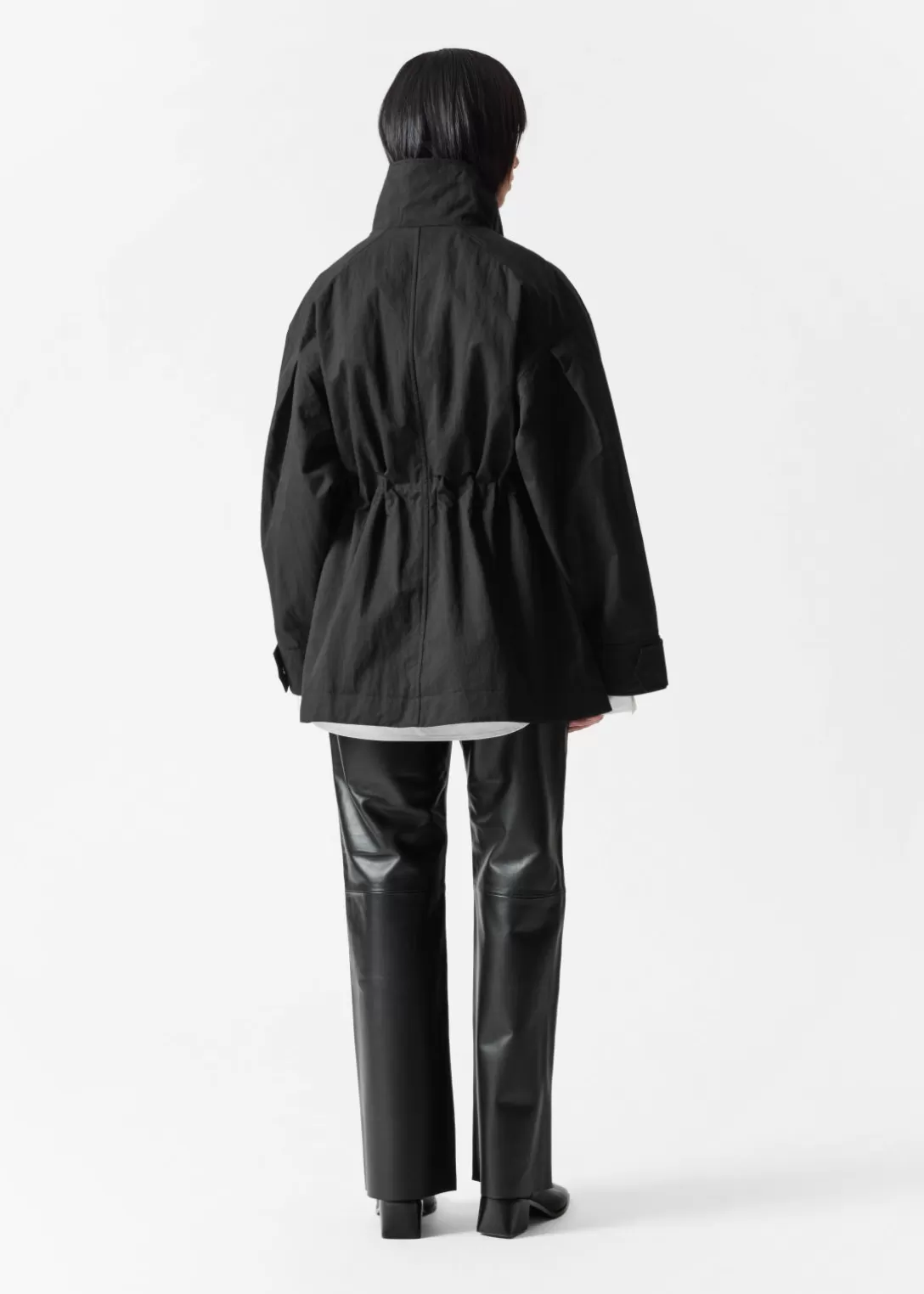 & Other Stories Veste Avec Cordon De Serrage à La Taille Noir Store