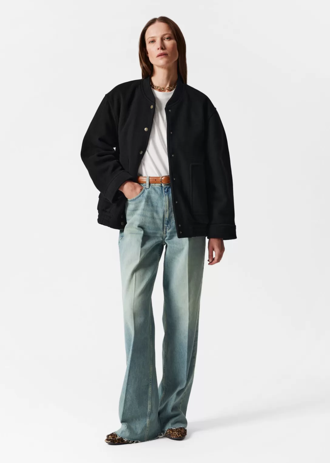 & Other Stories Veste Oversize En Laine Discount